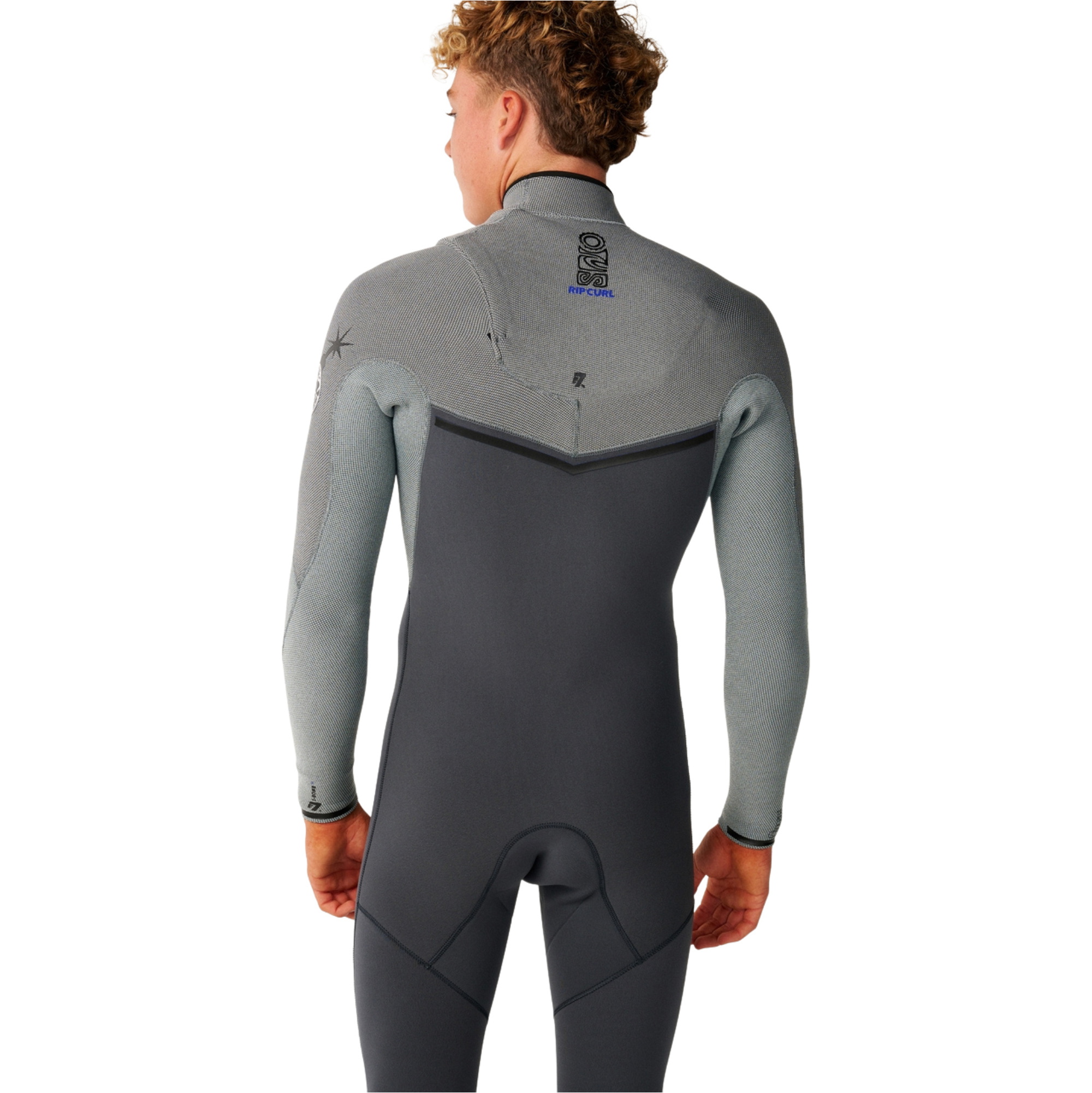 2026 Rip Curl Mens E-Bomb 4/3mm Zip Free Wetsuit 17MMFS - Charcoal Grey